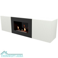 Тумба с биокамином Firelight BFP/P-1400L белая