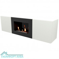 Тумба с биокамином Firelight BFP/P-1400L белая