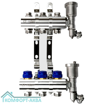 Комплект коллекторов РИДАН FHF-6R set коллектор+кроншт+торц.секц