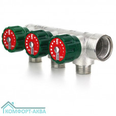 Коллектор модульный ELSEN 3/4" 2х1/2" НР TIN латунь
