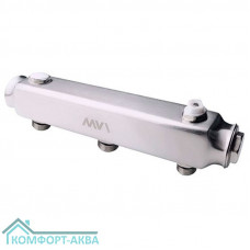 Коллектор MVI ML.403.06 из нержавеющей стали, м/ц расстояние 100мм,1"x1/2" 3 вых.