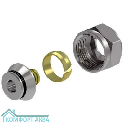 Фитинг коллекторный Royal Thermo 16х2,2 мм "евроконус", 3/4"