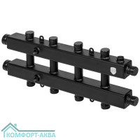 Коллектор Royal Thermo на 4 (5) отопительных контуров (сверху/снизу/сбоку) с кронштейнами