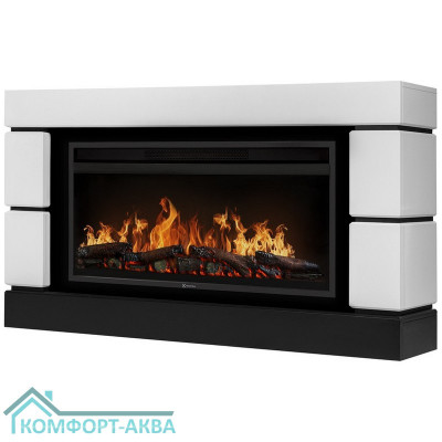 Каминокомплект: Очаг Electrolux EFP/P-4220LS, портал Moderno 42/40/36, белый