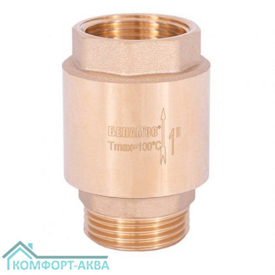 Клапан обратный BELAMOS FV-D 3/4" латунь / внеш резьба