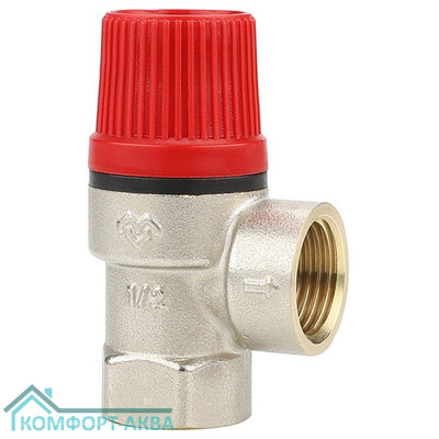 Клапан предохранительный VARMEGA мембранный VM16601 ВР-ВР, 1/2" на 1,5 бар