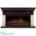 Портал Firelight Michigan 42/40/36, камень молочный, шпон темный дуб