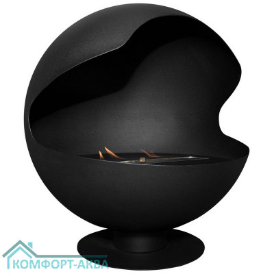 Каминокомплект:Биокамин Firelight BFP/F-55 Sphere+Набор керамических камней М, черные