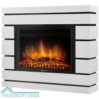 Каминокомплект: Очаг Electrolux EFP/P-3020LS N, портал Moderno 30 шпон белый дуб
