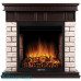Портал Firelight Bricks Wood Classic камень коричневый, шпон темный дуб