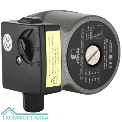 Насос PUMPMAN циркуляционный котл.(двиг. в сб.) UPS15-6PA/A(Pmax-95Вт,Hmax-6м,Qmax-38л/мин,без улит)