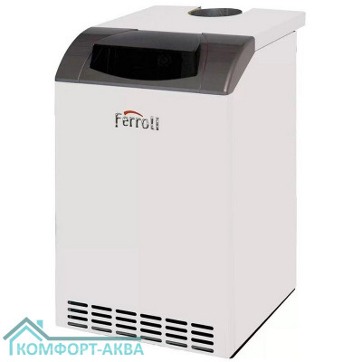 Котел газовый Ferroli PEGASUS D 45 с чугунным теплообменником, напольный, 1 конт., откр.кам.сгор.