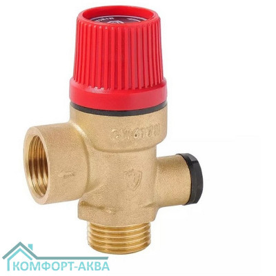 Клапан VIEIR предохранит. 1,5 БАР 1/2" ВРх1/2" НР (100/1) VR11KFM-1,5