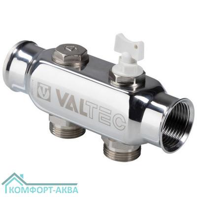 Коллектор из нержавеющей стали 6 выходов 1" * 3/4" (VTc.505) (Valtec)