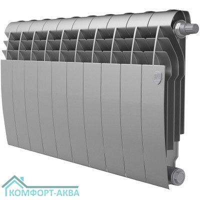 Радиатор Royal Thermo BiLiner 350 /Silver Satin VR - 10 секц.