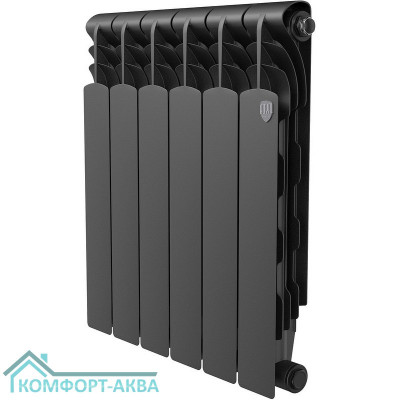 Радиатор Royal Thermo Revolution Bimetall 500 2.0/Noir Sable – 6 секц.
