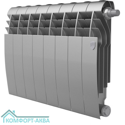 Радиатор Royal Thermo BiLiner 350 Silver Satin VR80 - 8 секц.