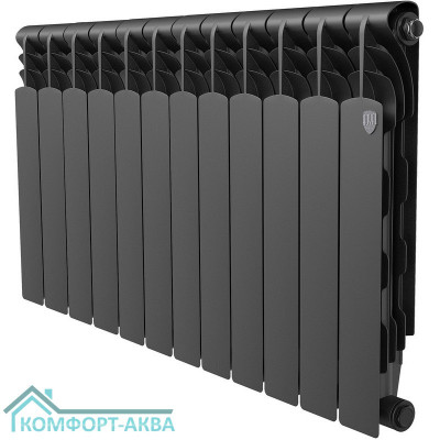 Радиатор Royal Thermo Revolution Bimetall 500 2.0/Noir Sable – 12 секц.
