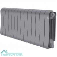 Радиатор биметаллический Royal Thermo Infinity 300 Silver Satin - 14 секц.