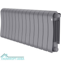 Радиатор биметаллический Royal Thermo Infinity 300 Silver Satin VR80 - 6 секц.