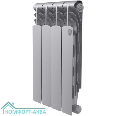 Радиатор Royal Thermo Revolution Bimetall 500 2.0/Silver Satin – 4 секц.