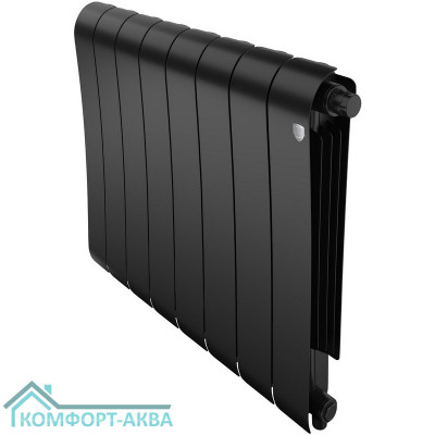 Радиатор биметаллический Royal Thermo Infinity 500 Noir Sable VR80 - 8 секц.