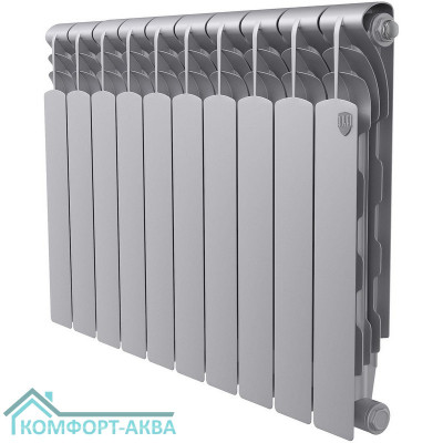 Радиатор Royal Thermo Revolution Bimetall 500 2.0/Silver Satin – 10 секц.