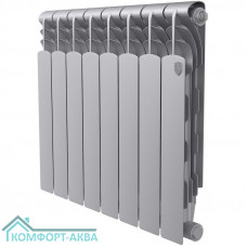 Радиатор Royal Thermo Revolution Bimetall 500 2.0/Silver Satin – 8 секц.