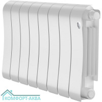 Радиатор биметаллический Royal Thermo Infinity 300 Bianco Traffico VR80 - 8 секц.