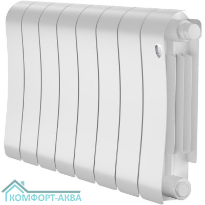 Радиатор биметаллический Royal Thermo Infinity 300 Bianco Traffico VR80 - 8 секц.