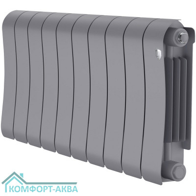 Радиатор биметаллический Royal Thermo Infinity 300 Silver Satin - 10 секц.