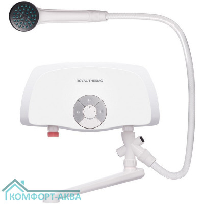 Водонагреватель проточный Royal Thermo SmartFix TS (6,5 kW) - кран+душ