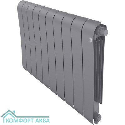 Радиатор биметаллический Royal Thermo Infinity 500 Silver Satin VR80 - 10 секц.