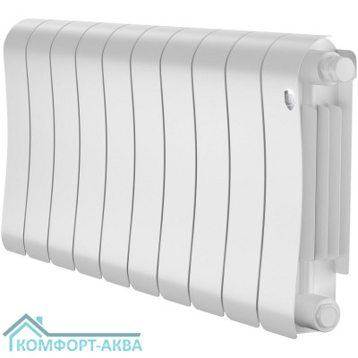 Радиатор биметаллический Royal Thermo Infinity 300 Bianco Traffico VR80 - 10 секц.