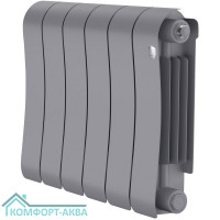 Радиатор биметаллический Royal Thermo Infinity 300 Silver Satin - 6 секц.