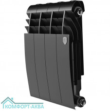 Радиатор биметаллический Royal Thermo BILINER B 350 Чёрный - 4 секц.