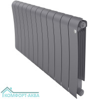 Радиатор биметаллический Royal Thermo Infinity 500 Silver Satin - 12 секц.