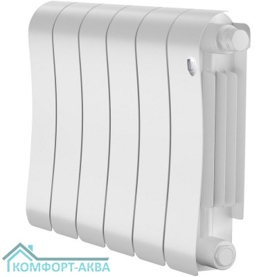 Радиатор биметаллический Royal Thermo Infinity 300 Bianco Traffico VR80 - 6 секц.