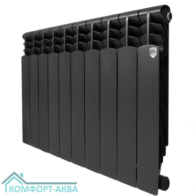 Радиатор Royal Thermo Revolution Bimetall 500 2.0/Noir Sable – 10 секц.