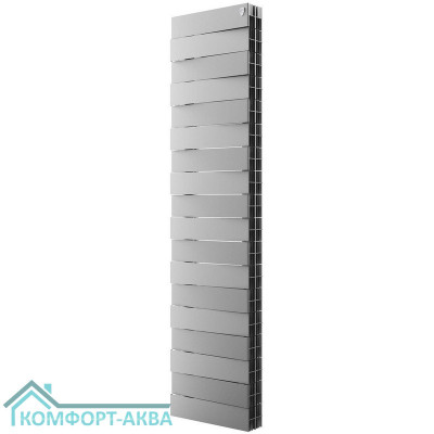 Радиатор Royal Thermo PianoForte Tower 300 /Silver Satin - 18 секц.