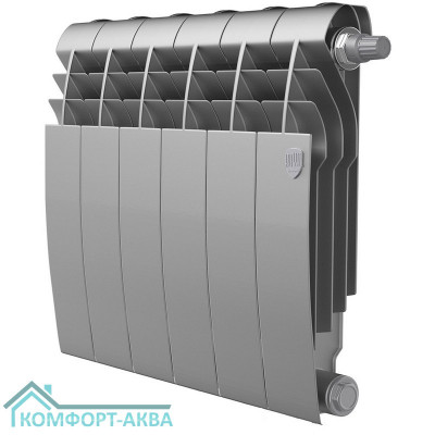Радиатор Royal Thermo BiLiner 350 Silver Satin VR80 - 6 секц.