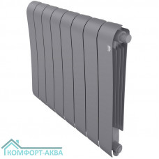 Радиатор биметаллический Royal Thermo Infinity 500 Silver Satin VR80 - 8 секц.