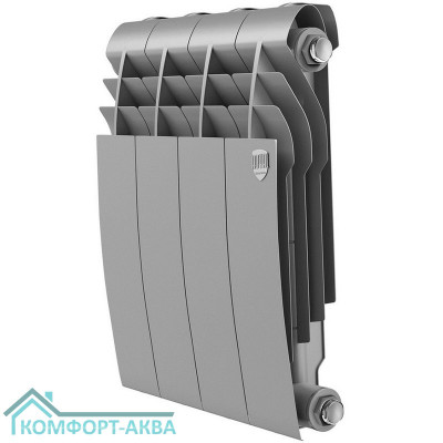 Радиатор Royal Thermo BiLiner 350 /Silver Satin - 4 секц.