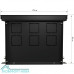 Конвектор внутрипольный Royal Thermo ATRIUM-190/250/2100-DG-U-BL