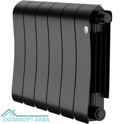 Радиатор биметаллический Royal Thermo Infinity 300 Noir Sable VR80 - 6 секц.