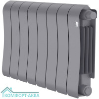 Радиатор биметаллический Royal Thermo Infinity 300 Silver Satin VR80 - 8 секц.