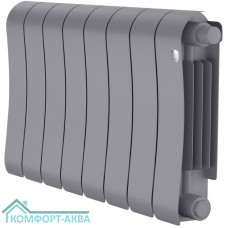 Радиатор биметаллический Royal Thermo Infinity 300 Silver Satin VR80 - 8 секц.