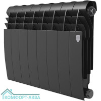 Радиатор биметаллический Royal Thermo BILINER B 350 Чёрный - 10 секц.