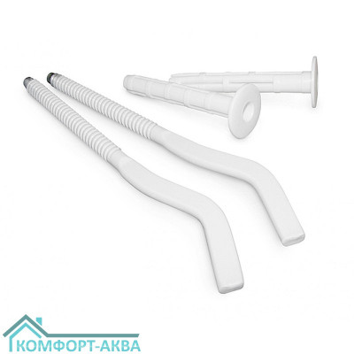 Vieir VR9-170 кронштейн штырьковый радиаторный с дюбелем настенный ⌀9×170 мм сталь, белый