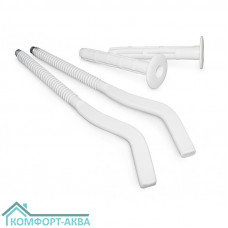 Vieir VR9-250 кронштейн штырьковый радиаторный с дюбелем настенный ⌀9×250 мм сталь, белый